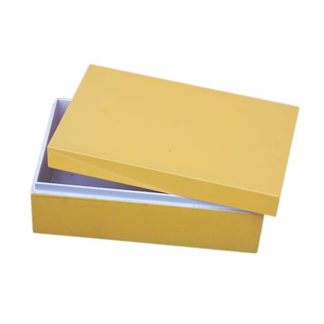 IASM240 hộp sơn mài có nắp màu vàng trơn (SL đặt hàng tối thiểu >10 chiếc)