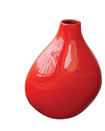IA Crafts Smooth and Polished Red Vietnamese Lacquer Painting Vase